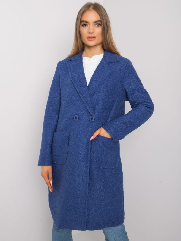 Blue classic coat Damme OCH BELLA