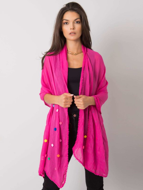 Women's pink viscose wrap