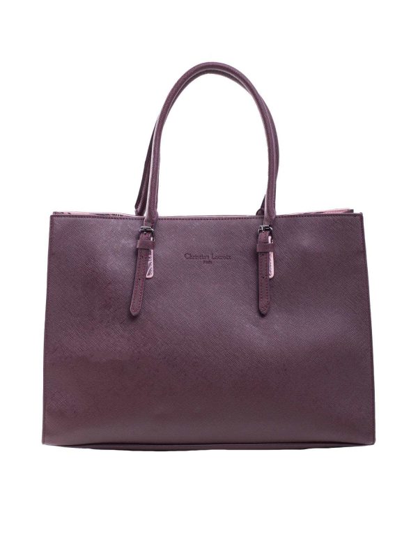 Women's Burgundy Bag with Handles