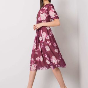 Audette Purple Floral Dress