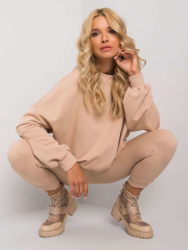 Beige sweatsuit set Amandine