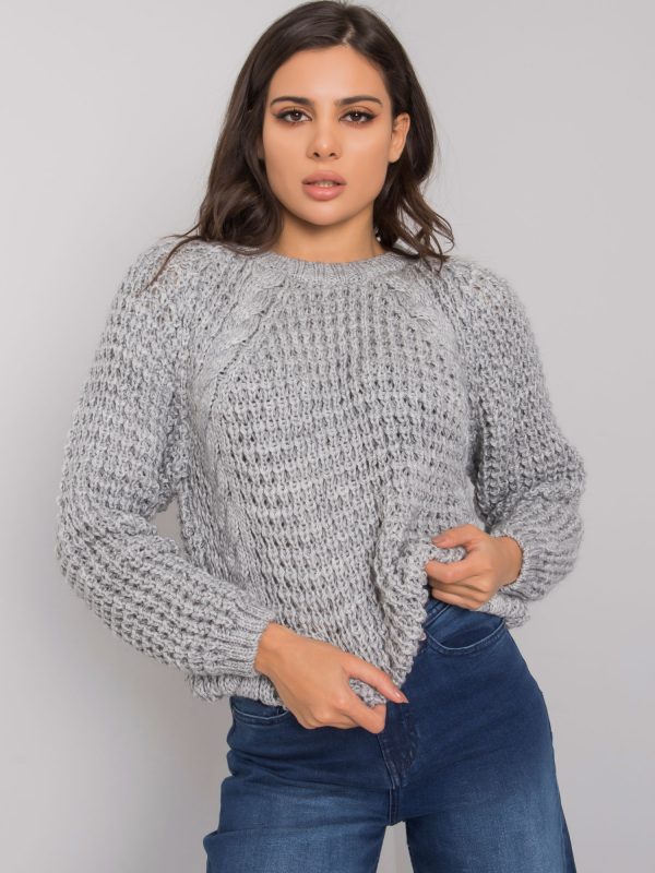 Jacksonville RUE PARIS gray wool sweater