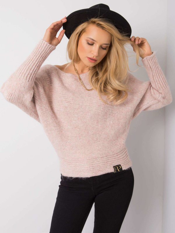 Pink-beige melange sweater Tinna RUE PARIS