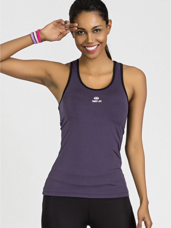 TOMMY LIFE Purple women's top