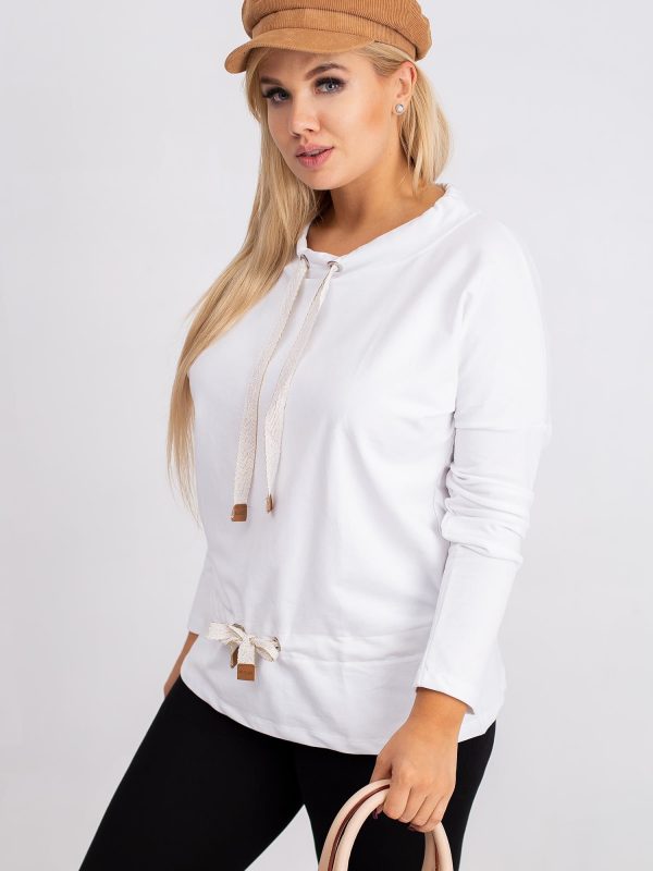 Khloe's white plus size blouse