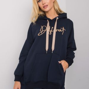 Navy blue Fallon kangaroo sweatshirt