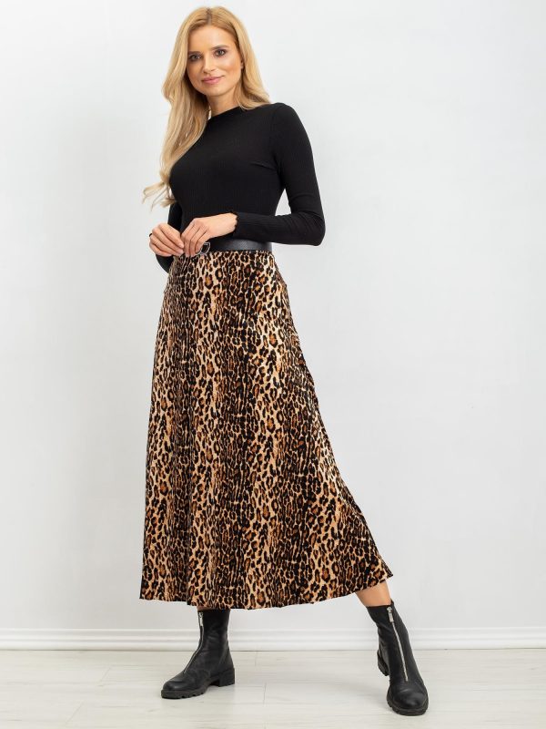 RUE PARIS Brown and black skirt Harriet