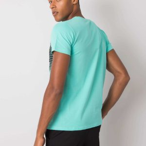 Emmett Men's Mint Cotton T-Shirt