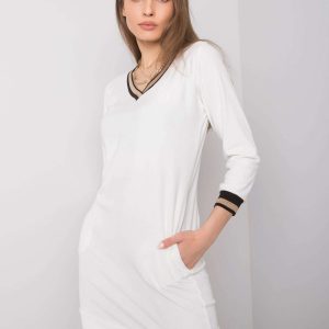 Ecru velour dress Aspen RUE PARIS