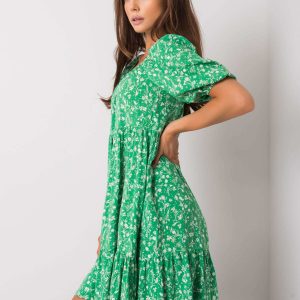 Green viscose dress Dianey RUE PARIS