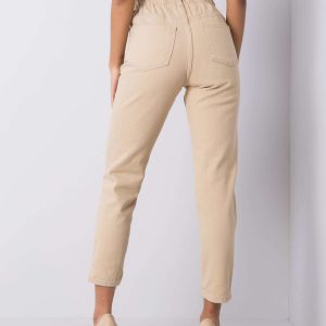 Beige high waist jeans Araceli RUE PARIS