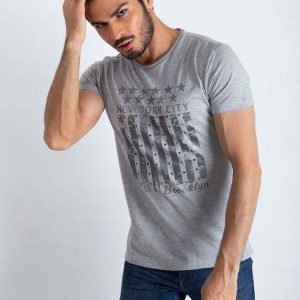 Grey men's t-shirt Designed