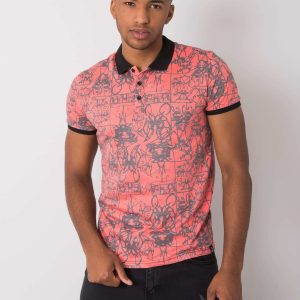 Sullivan Pattern Coral Polo Shirt