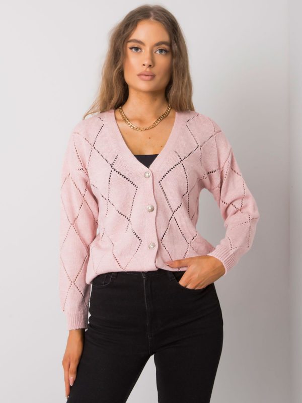 Elisabete RUE PARIS pink cardigan