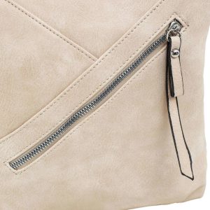 Beige bag with adjustable strap