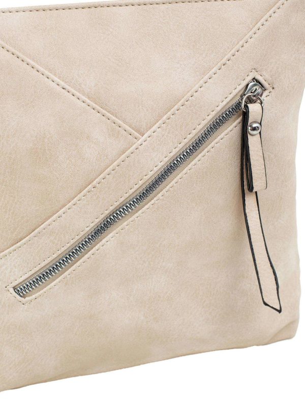 Beige bag with adjustable strap