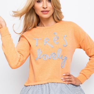 RUE PARIS Orange Lucky Sweatshirt