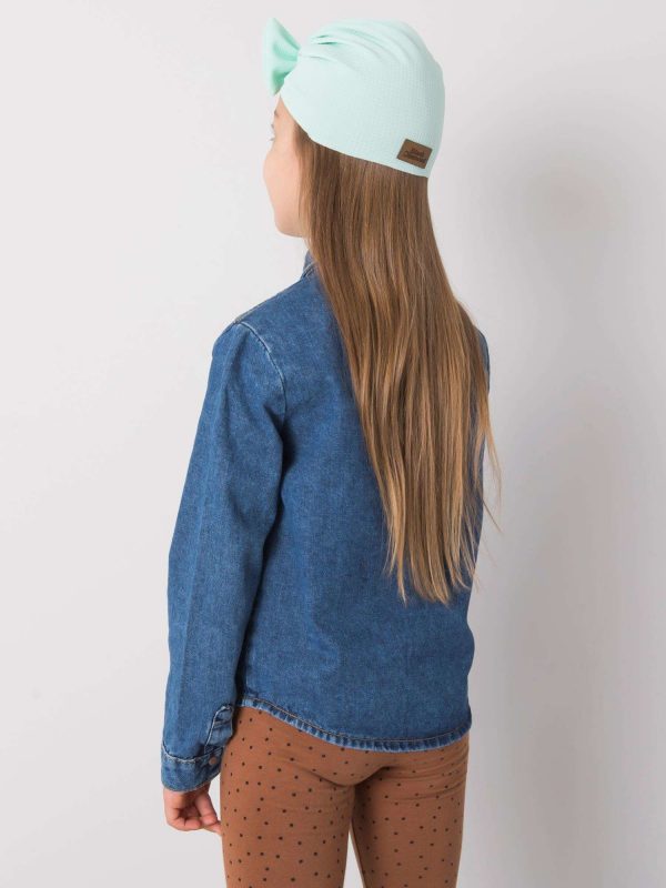 Turquoise hat for girl