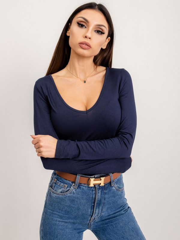 BSL Navy blue basic blouse