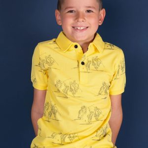 TOMMY LIFE Yellow Polo Shirt for Boy