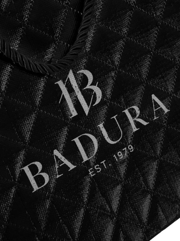 Black quilted bag BADURA