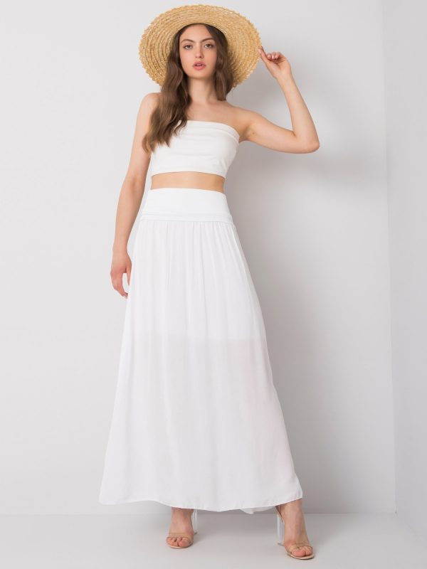 Clarence OCH BELLA white maxi skirt