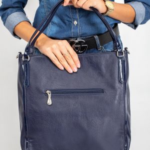 Navy blue elegant handbag