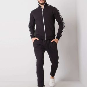 Black sweatshirt set for men Arthur