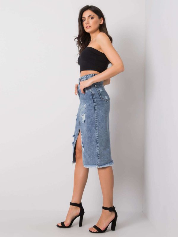 Blue denim skirt Tiffany RUE PARIS