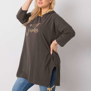 Dark khaki tunic Harriet