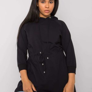 Norina Black Plus Size Hoodie