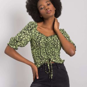 Giavanna RUE PARIS black and green blouse