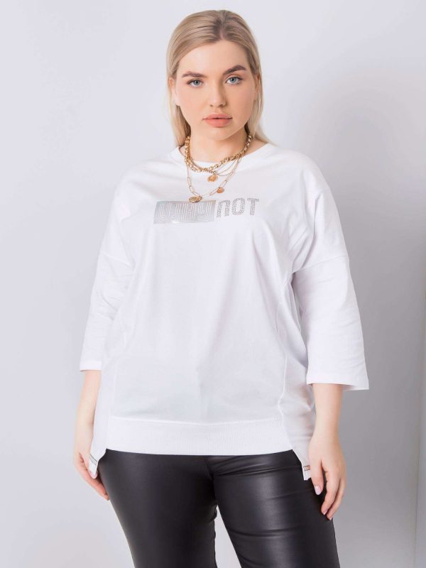 White plus size blouse Truth