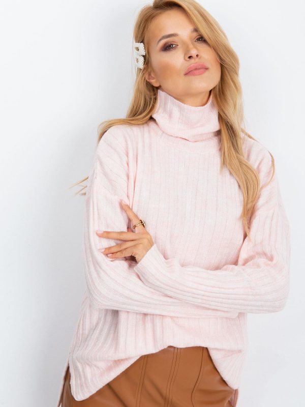 RUE PARIS Light pink Aubrie sweater