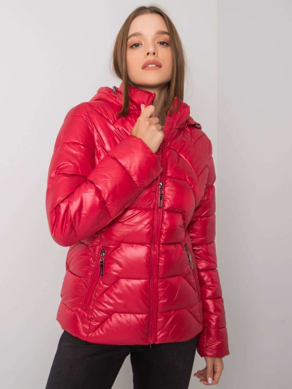 Ashlyn Red Quilted Jacket