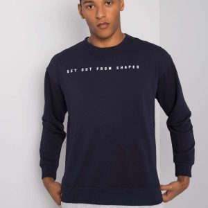 Navy blue sweatshirt for men with the inscription Griffin LIWALI