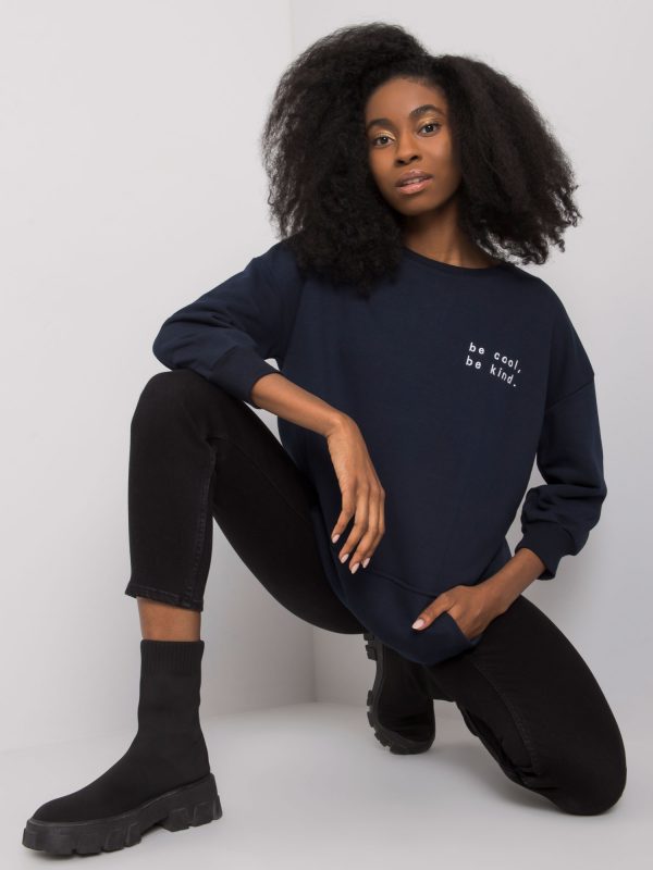 Navy blue Shireen kangaroo sweatshirt