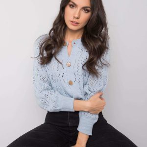 Light blue button-down sweater Sierra OCH BELLA