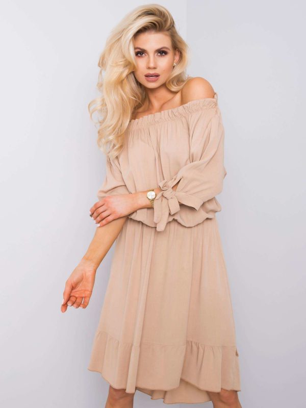 Beige Spanish dress Hana