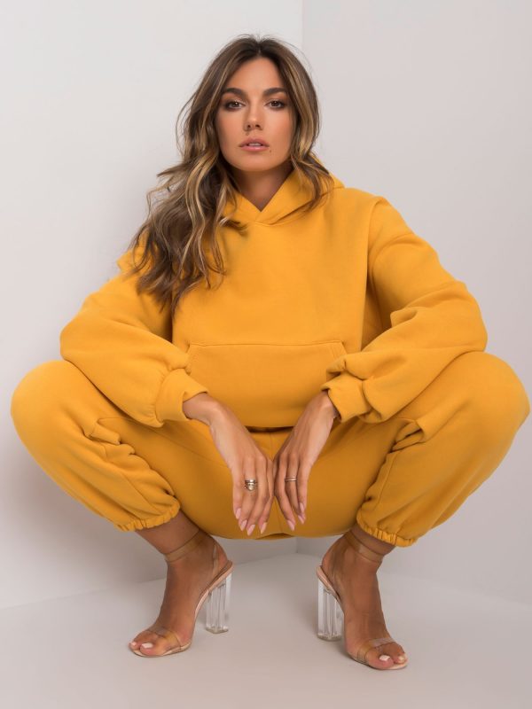 Janessa Mustard Tracksuit Set