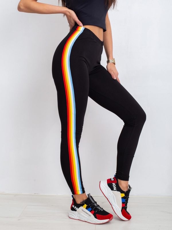 Black Rainbow Leggings