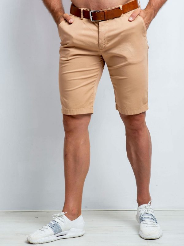 Beige shorts for men plus size Territory