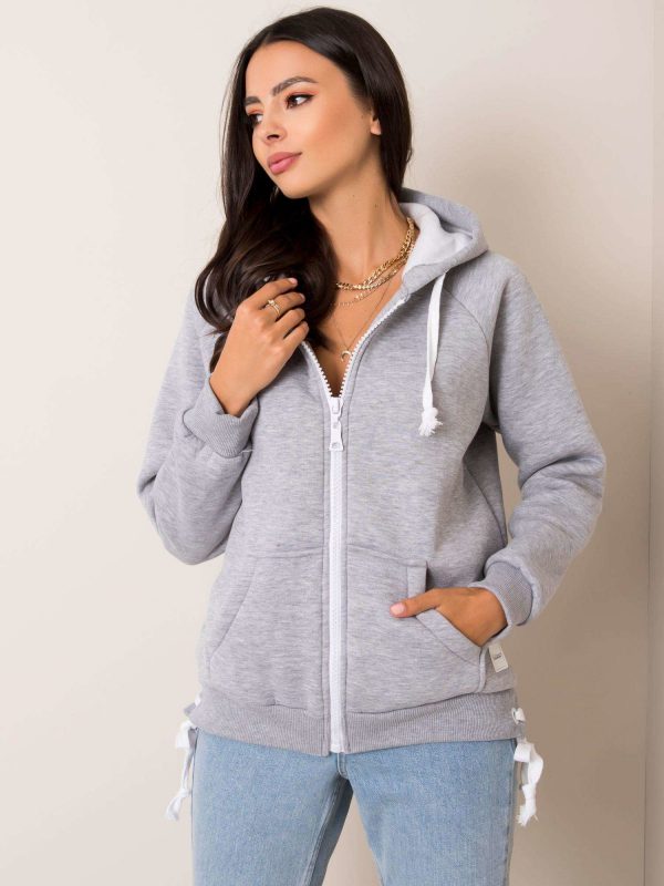 Grey melange sweatshirt Debby