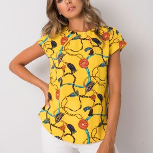 Yellow blouse with prints Aleena RUE PARIS