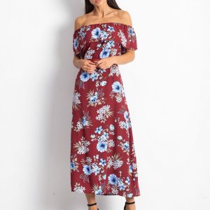 Burgundy Elda dress