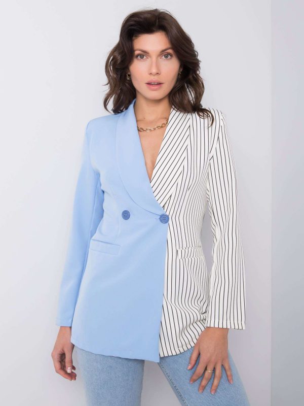 White and blue Diana blazer