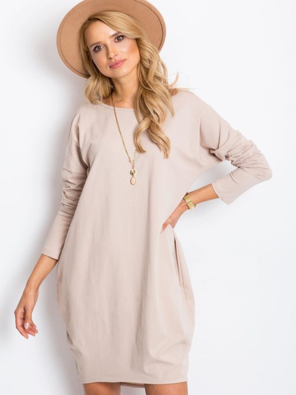 Beige Daisy Dress