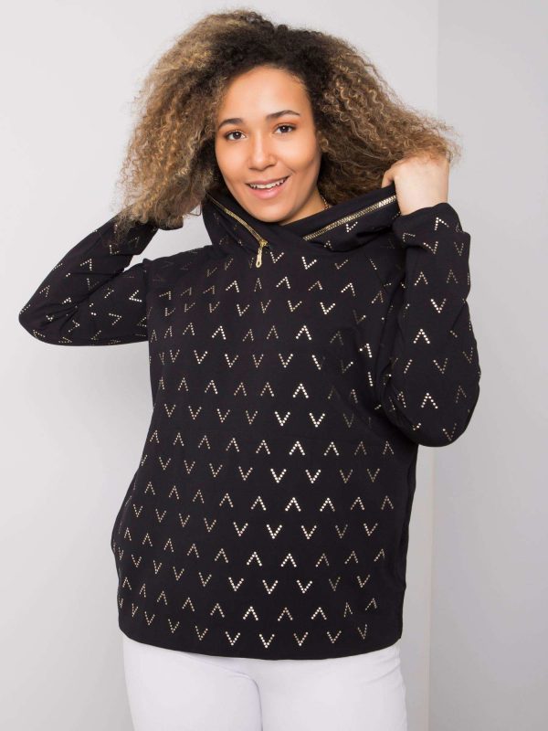 Black print sweatshirt by Frances