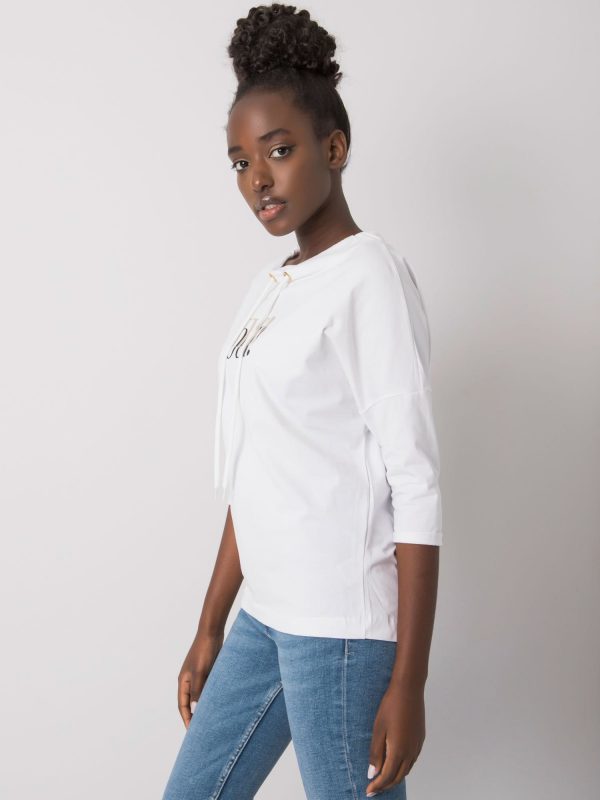 White blouse with Betanna print