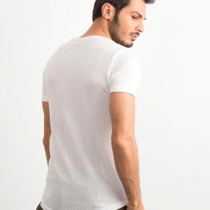 White T-shirt for men with inscription